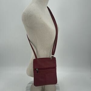 NWOT red leather crossbody bag